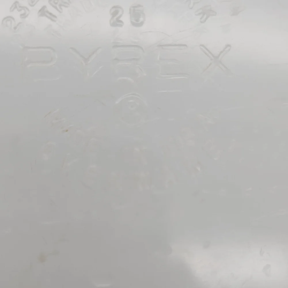 Pyrex Clear Glass Baking Dish with Embossed Logo